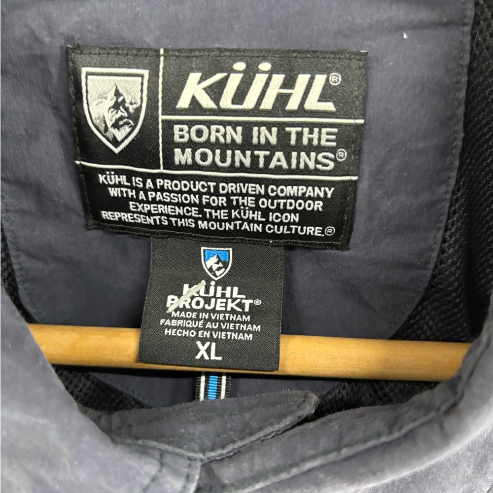 Kuhl Alternatr Waxed Jacket Coat Men Sz XL Navy Utility Outdoor - Picture 4 of 11
